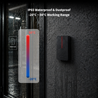 Lecteur de cartes de contrôle d'accès Wiegand 6 fils en métal moulé IP65 125kHz EM HID 13.56MHz Mifare NFC avec retour d'état de verrouillage