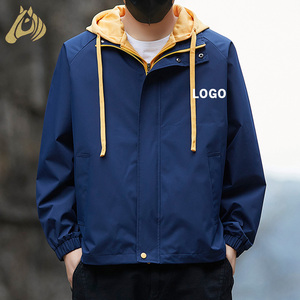 Veste coupe-vent de mode en gros pour hommes, imperméable, pour la randonnée en extérieur - Product Image 1