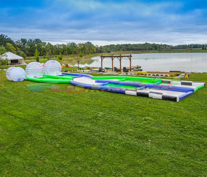 На открытом воздухе гоночных игр jeux de piste de курс gonflables надувные Зорбы гоночной трассе - Product Image 3