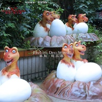 Parc d'attractions à thème Oeufs de dinosaure Statue Modèle de vie Simulation réaliste d'oeufs de dinosaure