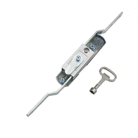 Serrure industrielle universelle à trois points pour armoire électrique, clé carrée triangulaire, en alliage de zinc chromé brillant, antirouille