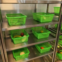 Export van roestvrijstalen restaurant- en industriële magazijnrekken voor koude opslag en voedselopslagruimtes