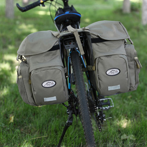Personalizado bicicleta Panniers impermeável bicicleta pendulares sela sacos com capa de chuva e reflexiva guarnição montando saco para ciclismo - Product Image 5