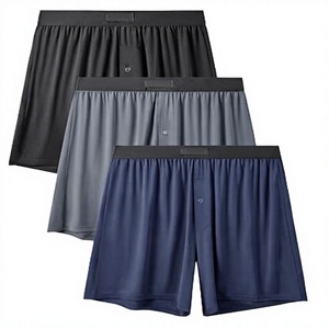 Calzoncillos bóxer de algodón y elastano para hombre, transpirables, de secado rápido, de punto, de tiro medio, estampados, para gimnasio y ocio. - Product Image 3