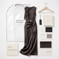 Robe longue de soirée en satin sans manches pour femme, col bateau, avec nœud à nouer sur le côté et fente haute, vente en gros