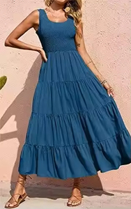 Robe Courte Sans Manches Plissée Côtelée pour Femme – Idéale pour le Quotidien, les Fêtes et les Clubs – Collection 2025 - Product Image 2
