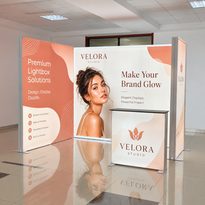 Stand de Exhibición Retroiluminado Portátil, Fondo Iluminado para Publicidad en Interiores, Caja de Luz de Tela SEG Personalizada para Eventos - Product Image 4