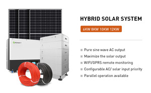Sistema Solar Híbrido de 10KW con Paneles Monocristalinos de Silicio, Batería de Iones de Litio MPPT e <span class=keywords><strong>Inversor</strong></span> Trifásico - Product Image 4
