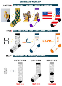 Chất Lượng Cao Cotton Thoáng Khí In Mắt Cá Chân Crew Vớ Nhà Sản Xuất Thêu Thiết Kế Người Đàn Ông Của Thể Thao Thể Thao Biểu Tượng Tùy Chỉnh Vớ - Product Image 2