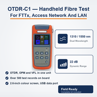 OTDR-C1 Mini OTDR de poche 1310/1550nm 22dB, équipement de test OTDR à petite portée pour liaisons SM FTTx
