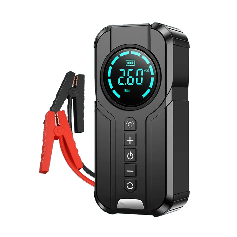 Mini compresor de emergencia para coche, bomba de aire, 10400mAh, arrancador de batería portátil, Inflador de neumáticos, 12V, arrancador de batería para coche, Banco de energía