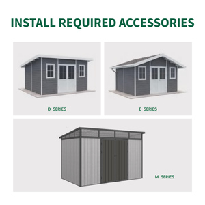 Pliable série D moderne meilleure qualité salle de gym extérieure installation facile trousse à outils hangars extérieur jardin salle d'outils en plastique - Product Image 4