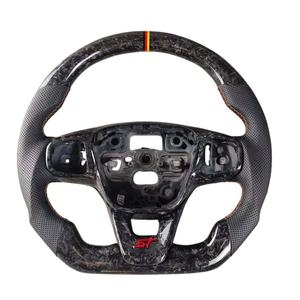 Volante Deportivo Personalizado de Fibra de Carbono y Cuero para Ford <span class=keywords><strong>Focus</strong></span> <span class=keywords><strong>St</strong></span> Mk2 Mk7 EcoBoost <span class=keywords><strong>Shelby</strong></span> GT350 2013 2014 2016 2018 - Product Image 4