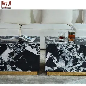 Natural Black Marble Furniture Series For Home 5-Year Warranty Dining Coffee Table Box Living Room Indoor Application