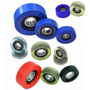 Pequeño cojinete de rueda de polea recubierto de poliuretano resistente al desgaste 604 608 8x28x7 4x16x5 6x26x10 <span class=keywords><strong>628</strong></span> - Product Image 4