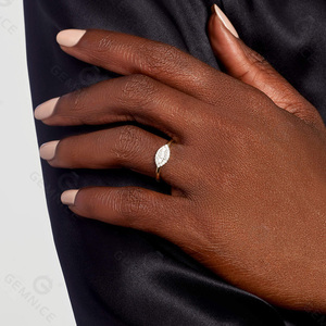 Bagues de mariage en argent sterling 925 Evil eye diamant <span class=keywords><strong>muse</strong></span> halo ring - Product Image 2