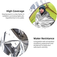 Fournitures de plein air de qualité supérieure randonnée produits de camping couvertures d'urgence couverture en feuille d'espace thermique Mylar pour les activités de plein air