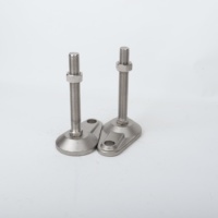 Pieds de nivellement légers avec oreilles en acier au carbone, supports de nivellement réglables pour machines, patins anti-vibration