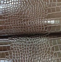 Tissu en cuir PU suédé imitation peau de crocodile de haute qualité, polyvalent pour chaussures pour femmes, rideaux, matelas, accessoires, artisanat, ceintures