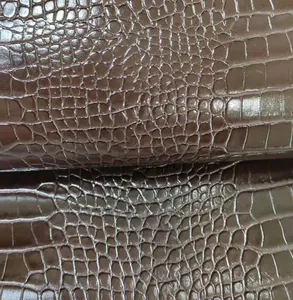 Recycled Crocodile Leather Sofa Covers PU Leather Material For Shoes/Handbags