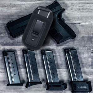 सामरिक पत्रिका धारक छाती रिग के लिए लोचदार 9 मिमी/.45 मिलीग्राम पाउच और बंदूक सुरक्षित मोलले फास्टनर दरवाजा आयोजक - Product Image 5
