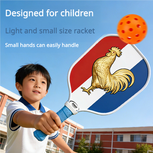 Pala <span class=keywords><strong>de</strong></span> Pickleball para Niños Principiantes, <span class=keywords><strong>de</strong></span> Fibra <span class=keywords><strong>de</strong></span> Vidrio Ligera para Exteriores, 13mm <span class=keywords><strong>de</strong></span> Grosor, Personalizable, OEM ODM Transfronterizo, en Stock - Product Image 4