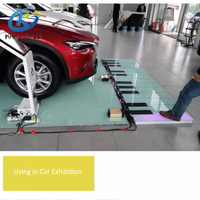 Pratique de fête de mariage géant, plancher de danse interactif illuminé en forme de Piano géant, à utiliser pour l'extérieur ou commerciale