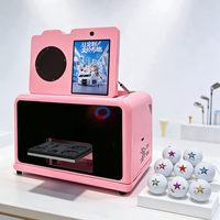 Imprimante UV miniature couleur personnalisée, directement de l'usine, avec caméra selfie, conception réversible, machine d'impression CMYKW pour clubs de golf