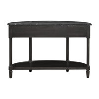Table en bois semi-circulaire de style antique moderne pour l'étude et le bureau, personnalisable