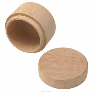 Petite boîte en <span class=keywords><strong>bois</strong></span> unie pour bonbons, emballage <span class=keywords><strong>carré</strong></span>, rectangulaire, rond, pour bijoux, pâtisserie, fruits, ou en forme de livre - Product Image 3