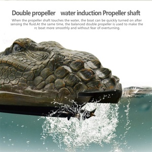 Flytec V002 Crocodile Head 2.4G RC Racing <b>Boat</b> Waterproof Electric <b>Remote</b> <b>Control</b> 4-Channel 30m Range Prank Toy for Pool Lake - Product Image 3