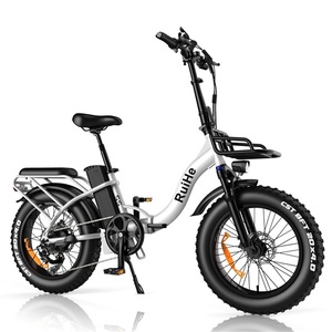 S5: 20 Inch <b>Electric</b> Mountain Fat Tire Bike 48V 750W Snow Fat Bike Folding Fat Tire Bike for Women - Product Image 5