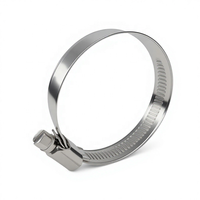 Collier de serrage à vis sans fin en acier inoxydable SS304 de type allemand pour tuyau d'échappement, largeur de bande 12 mm