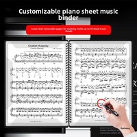 Carpeta para Partituras A4, Diseño Simple, Impermeable, Plegable, con Bolsillos para Partituras de Piano, Multifuncional, para Estudiantes, Venta al Por Mayor