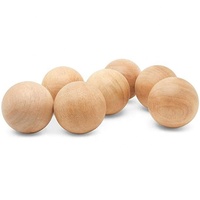 Boules sphériques en bois dur naturel, boules de bois rondes non finies pour l'artisanat DIY, la modélisation et la décoration