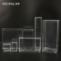 Boîte en plastique PVC transparente pour savon, boîte en plastique Transparent, petite boîte en PVC transparente, emballage en PET, 3 pièces