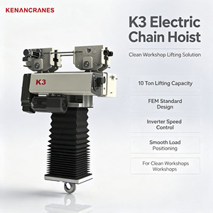 10 Ton FEM Standard Electric <b>Hoist</b> with Inverter Control for Clean Workshop Material Handling - Product Image 1