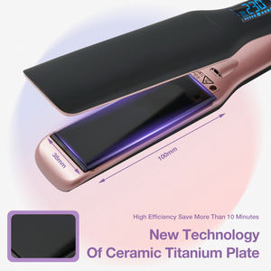 مكواة فرد الشعر الاحترافية بسخان PTC، مكواة مسطحة سريعة بشاشة LED، بيع بالجملة من المصنع - Product Image 3