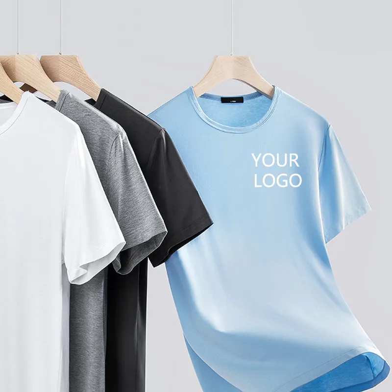 T-shirt da uomo con stampa t-shirt su richiesta tee da uomo t-shirt da yoga con abbigliamento sportivo semplice t-shirt