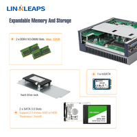 6th ke 9th Gen ODM industri PC tanpa kipas Mini PC komputer tertanam PC dengan 6 RS485 COM 3 GbE LAN untuk aplikasi transportasi