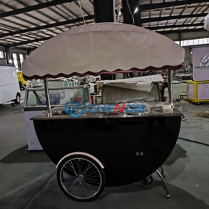 Summer Ice Cream Fast Food Cart <b>Electric</b> Motorcycle with Sunshade Coffee Snack Cart Stainless Steel CE ISO Certified for Sale - Product Image 6
