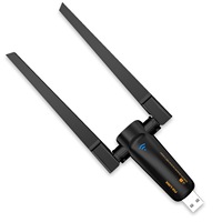 Antenas duales USB WIFI WLAN adaptador dongle Red de PC 600Mbps Alta velocidad amplio rango inalámbrico USB WIFI