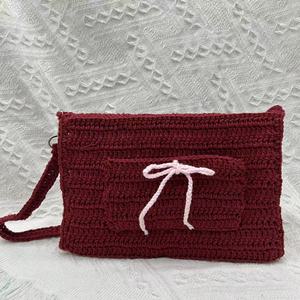 Funda de <span class=keywords><strong>libro</strong></span> de Material de algodón de ganchillo a mano con logotipo personalizado, funda de <span class=keywords><strong>libro</strong></span> de <span class=keywords><strong>Amigurumi</strong></span> de Color rojo encantador - Product Image 6