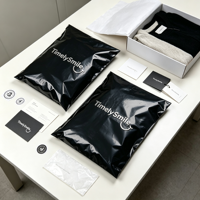 Benutzer definierte Logo-Druck Peach Pink Poly mailer Biologisch abbaubare Express Mailing Reiß verschluss für