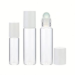 Screw Cap clear Empty 5ml 10ml 10ML 5ML Cosmetic <b>Perfume</b> Oil Essential Oil Roll on Glass <b>Bottle</b> - Product Image 2