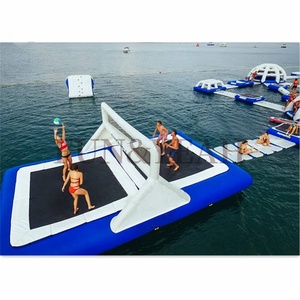 Summer Lake Sea Water Games Multi Sport Outdoor Court Trampoline gonflable Volleyball Jumping Game Jumping Field for Party - Product Image 2