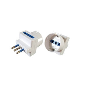 ADAPTATEUR DE PRISE 10A 2 P 10A + 1 SCHUK - Product Image 1