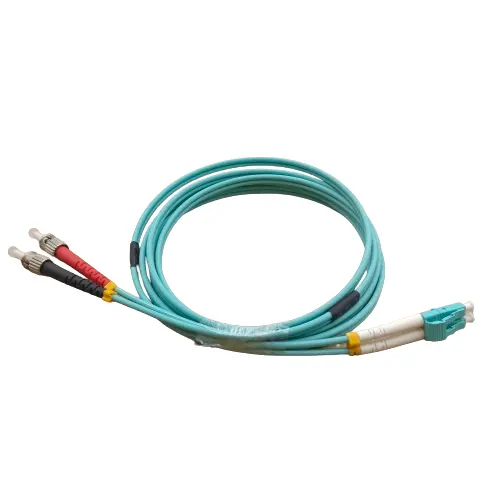 2m 3m Fiber optik yama kablosu LC ST Fiber Jumper Multimode MM OM3 LSZH PVC dubleks Fiber optik kablo