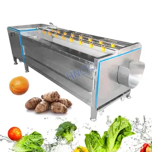 Brush Roller Type Cassava Potato Carrot Wash Dried Fruit and Vegetable Clean and Peel Machine