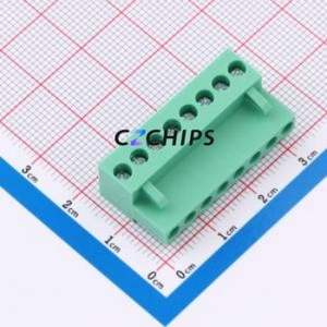 MXHT396K-3.96-08P-GN01-Cu-S-A Plug-in Terminal Block P=3.96mm Connector Plug Screw Fixing 1x8P 3.96mm - Product Image 1